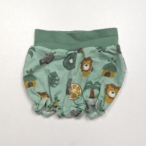 Maxomorra Bubble Shorts Baby Boys Size 9-12m GreenSafari Lion